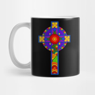 Rainbow Celtic Cross Mug